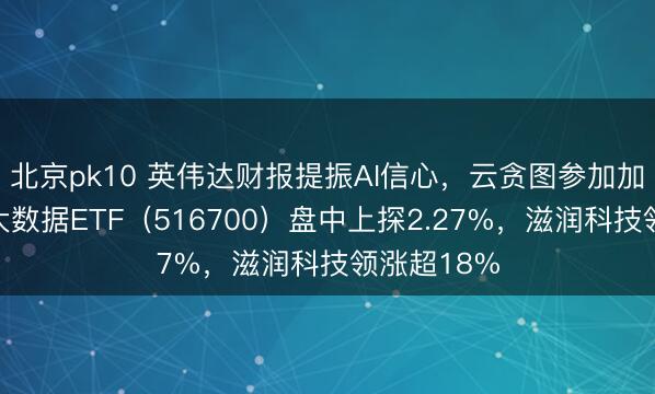 北京pk10 英伟达财报提振AI信心，云贪图参加加价周期！大数据ETF（516700）盘中上探2.27%，滋润科技领涨超18%